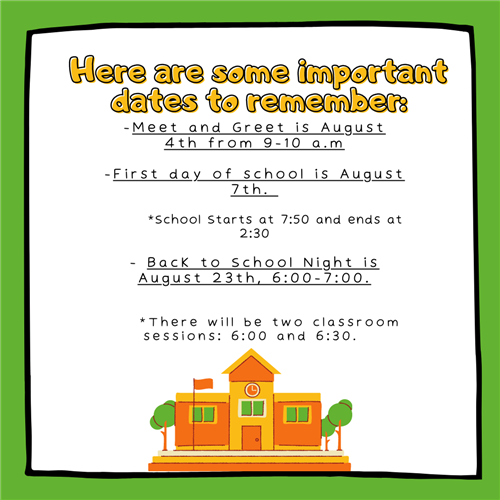 Important Dates 